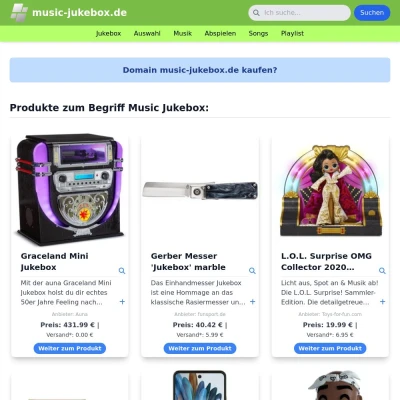 Screenshot music-jukebox.de