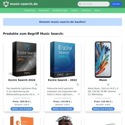 Screenshot music-search.de