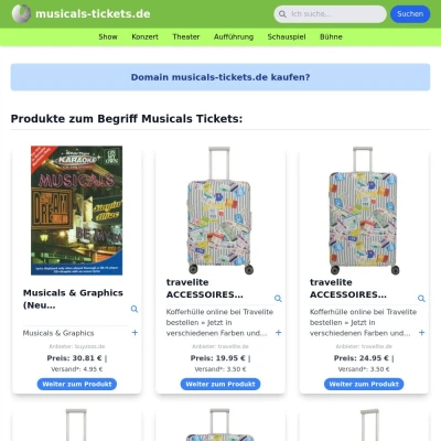 Screenshot musicals-tickets.de