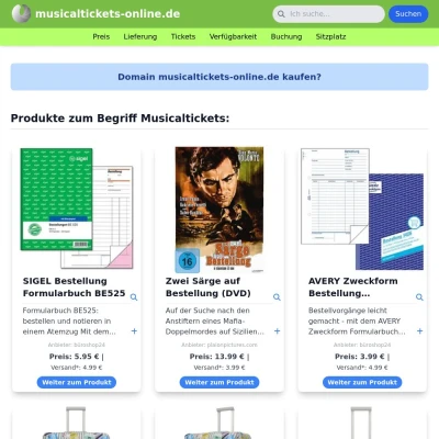 Screenshot musicaltickets-online.de