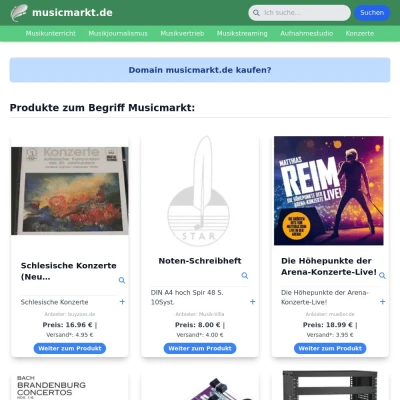 Screenshot musicmarkt.de