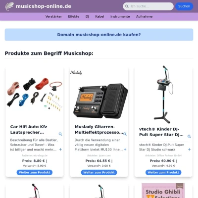 Screenshot musicshop-online.de