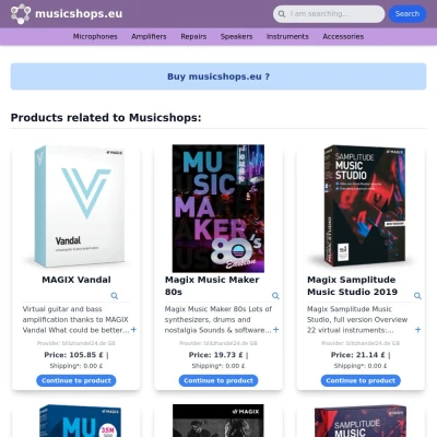 Screenshot musicshops.eu