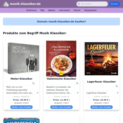 Screenshot musik-klassiker.de