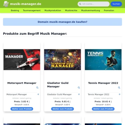 Screenshot musik-manager.de