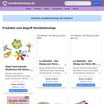 Screenshot musikalienshop.de