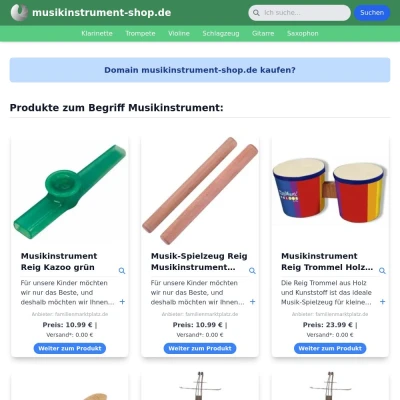 Screenshot musikinstrument-shop.de