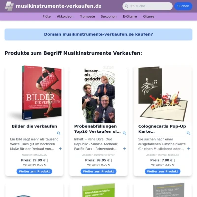 Screenshot musikinstrumente-verkaufen.de