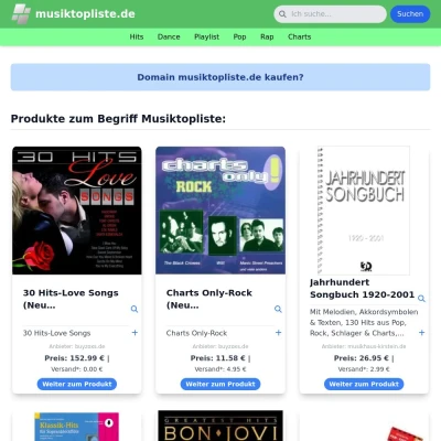 Screenshot musiktopliste.de