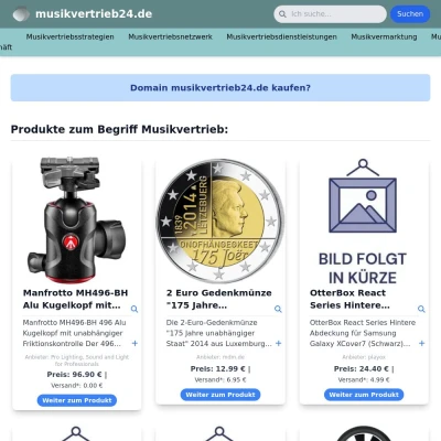 Screenshot musikvertrieb24.de