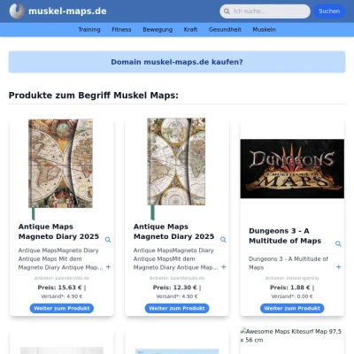 Screenshot muskel-maps.de