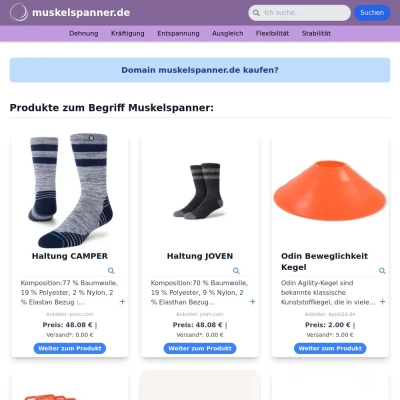 Screenshot muskelspanner.de