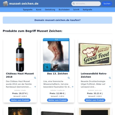 Screenshot musset-zeichen.de