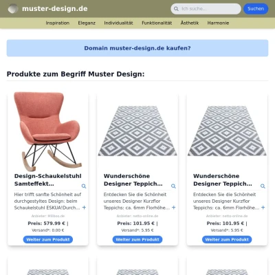 Screenshot muster-design.de