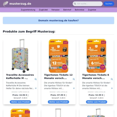 Screenshot musterzug.de