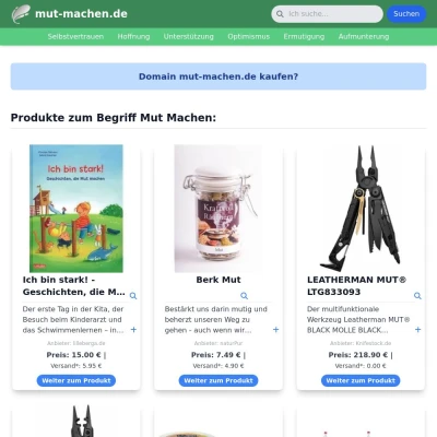 Screenshot mut-machen.de