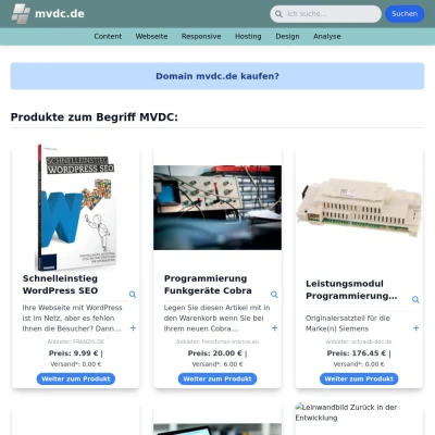 Screenshot mvdc.de