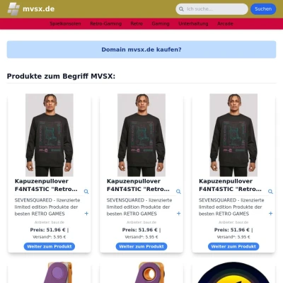 Screenshot mvsx.de