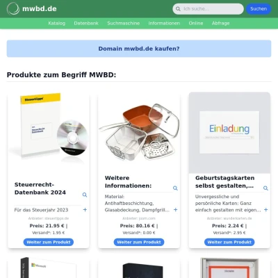 Screenshot mwbd.de