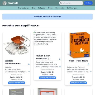 Screenshot mwcf.de
