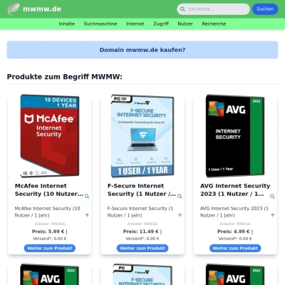 Screenshot mwmw.de