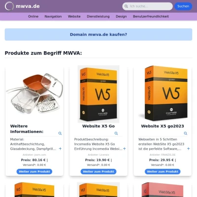 Screenshot mwva.de