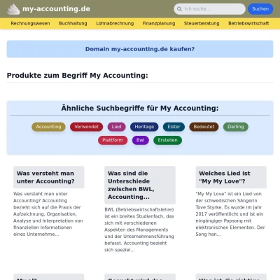 Screenshot my-accounting.de