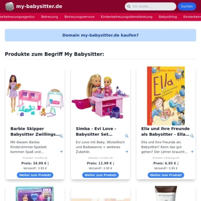 Screenshot my-babysitter.de