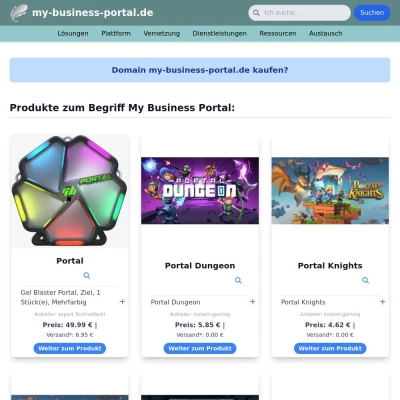 Screenshot my-business-portal.de