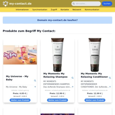 Screenshot my-contact.de