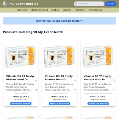 Screenshot my-event-nord.de