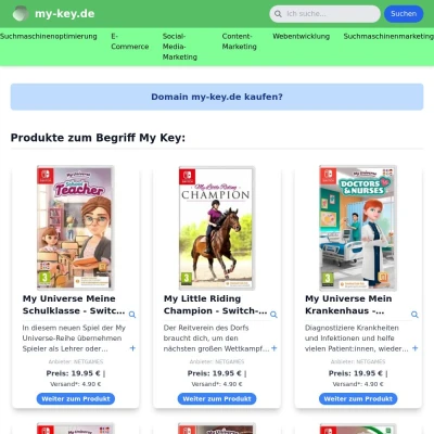 Screenshot my-key.de