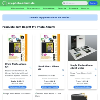 Screenshot my-photo-album.de