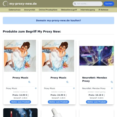 Screenshot my-proxy-new.de