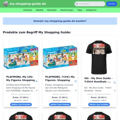 Screenshot my-shopping-guide.de