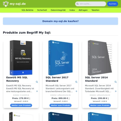 Screenshot my-sql.de
