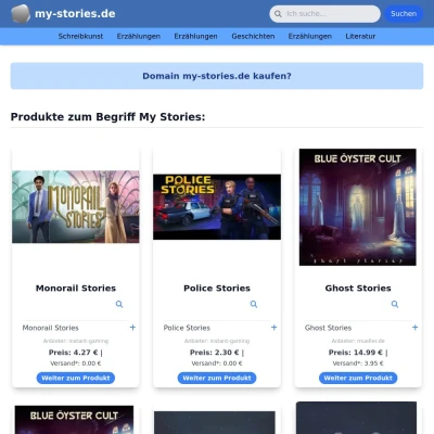 Screenshot my-stories.de