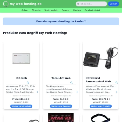 Screenshot my-web-hosting.de