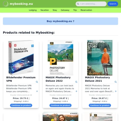 Screenshot mybooking.eu