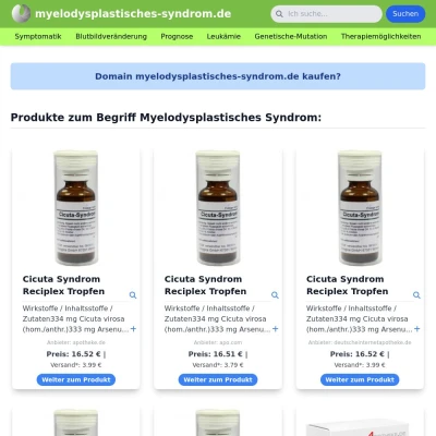 Screenshot myelodysplastisches-syndrom.de