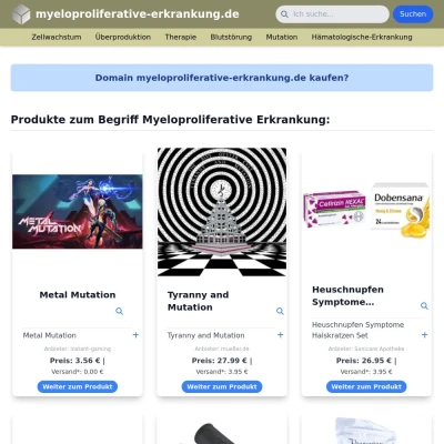 Screenshot myeloproliferative-erkrankung.de