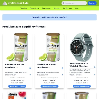 Screenshot myfitness24.de