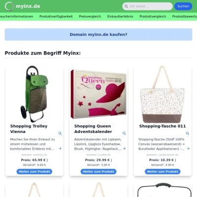 Screenshot myinx.de