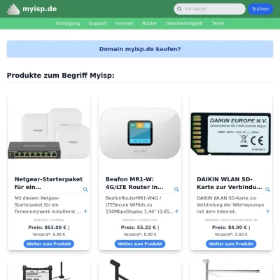 Screenshot myisp.de