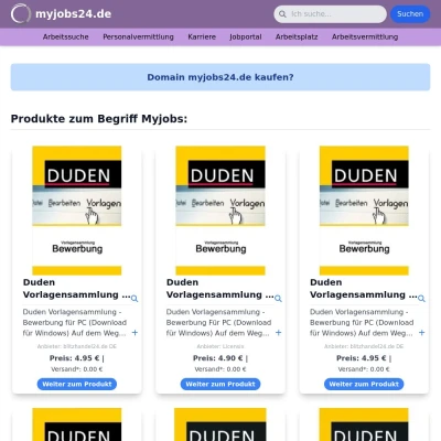 Screenshot myjobs24.de