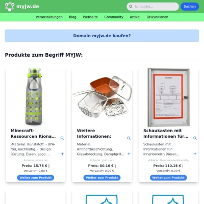 Screenshot myjw.de