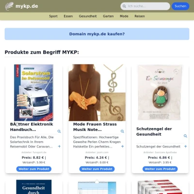 Screenshot mykp.de
