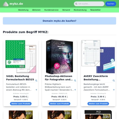 Screenshot mykz.de