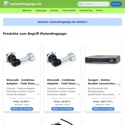 Screenshot mylandingpage.de