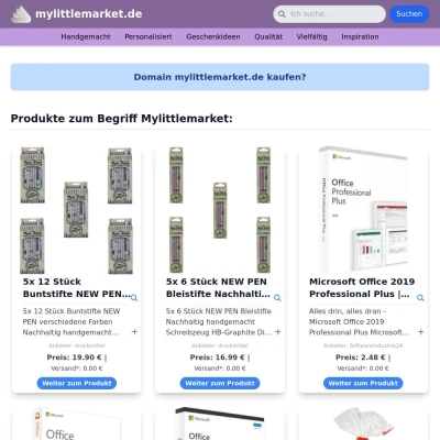 Screenshot mylittlemarket.de